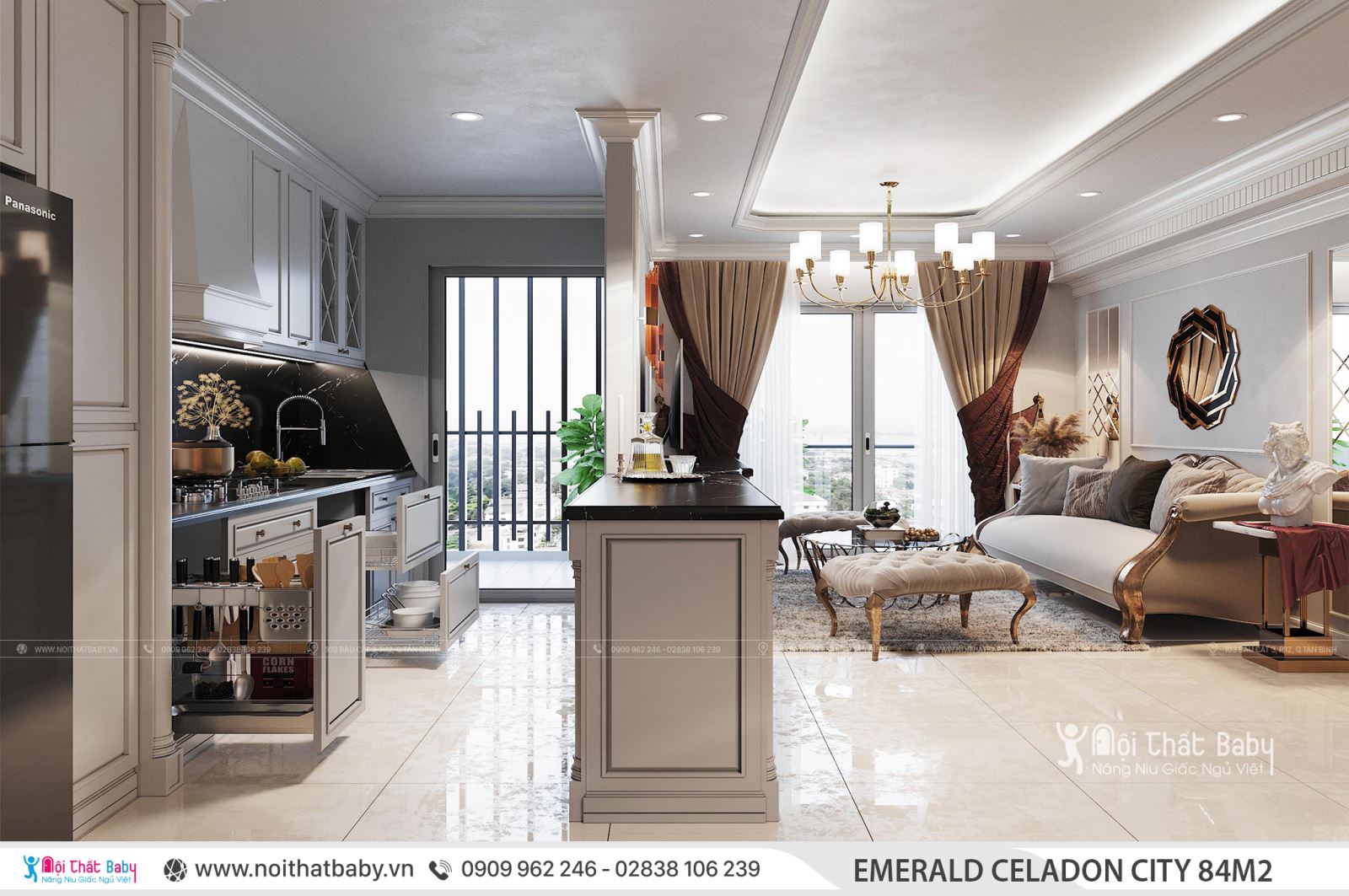 Tổng hợp các mẫu thiết kế nội thất Chung cư Emerald Celadon City